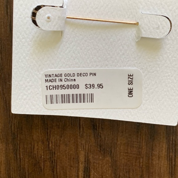 Soft Surroundings vintage gold Deco pin brooches - Picture 4 of 4